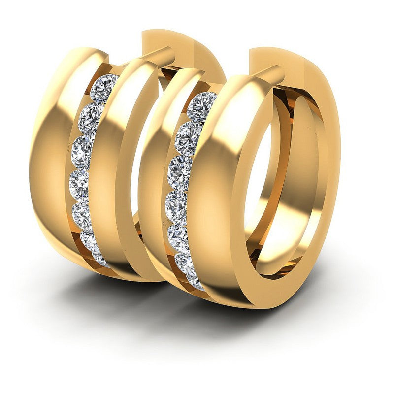 Round Diamonds 0.60CT Earring in 14KT White Gold