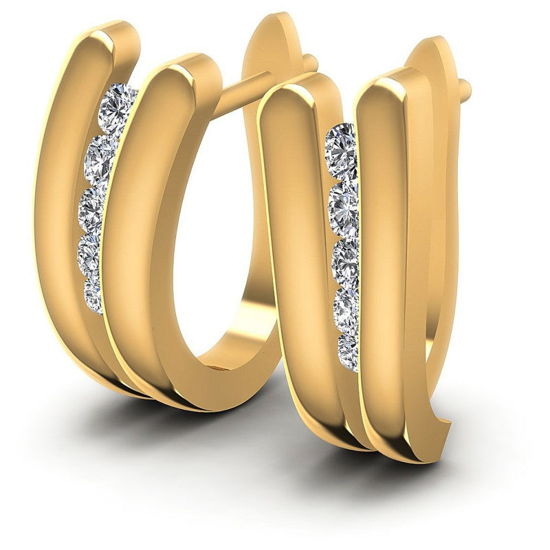 Round Diamonds 0.50CT Earring in 14KT White Gold