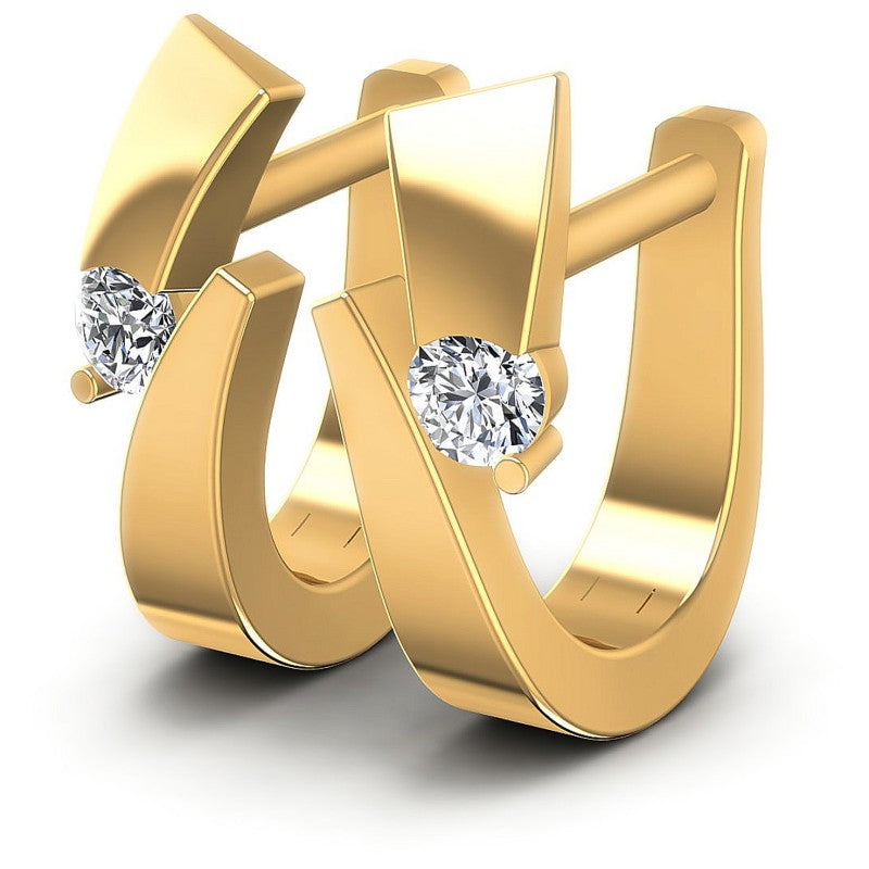 Round Diamonds 0.20CT Earring in 14KT White Gold