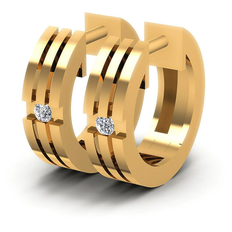 Round Diamonds 0.10CT Earring in 14KT White Gold