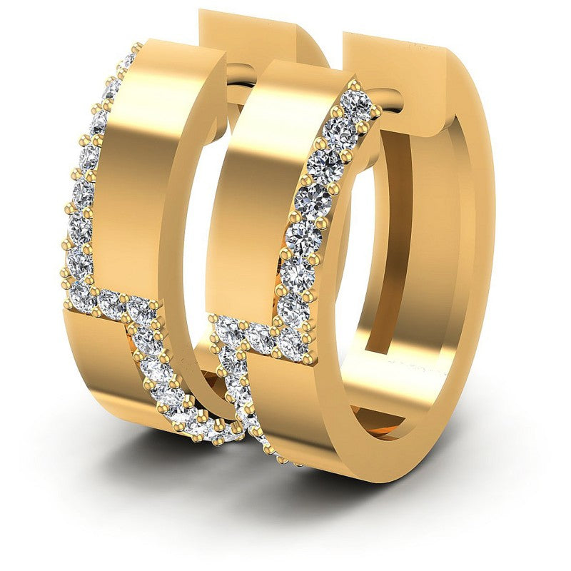 Round Diamonds 0.50CT Earring in 14KT White Gold