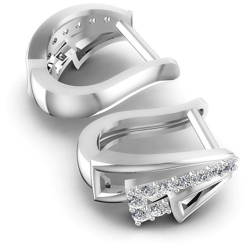 Round Diamonds 0.40CT Earring in 14KT Yellow Gold