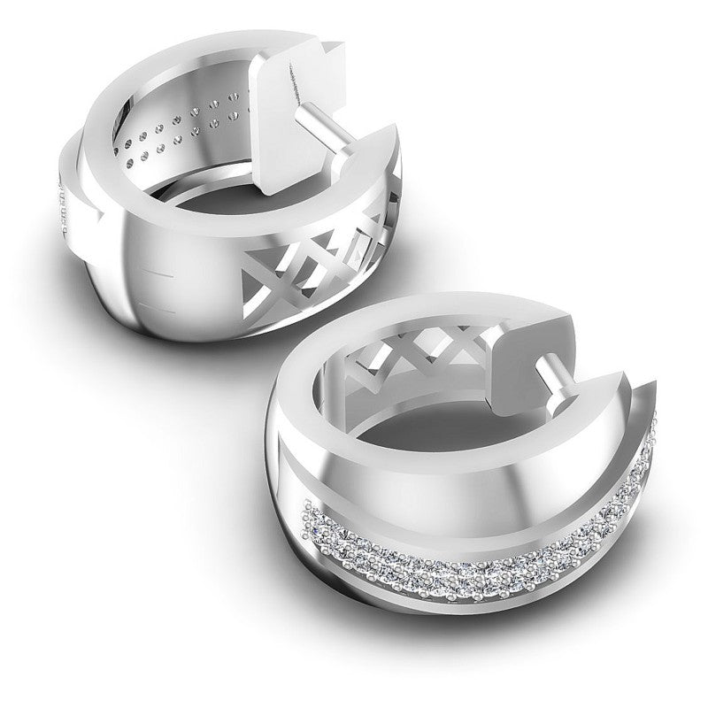 Round Diamonds 0.50CT Earring in 14KT Yellow Gold