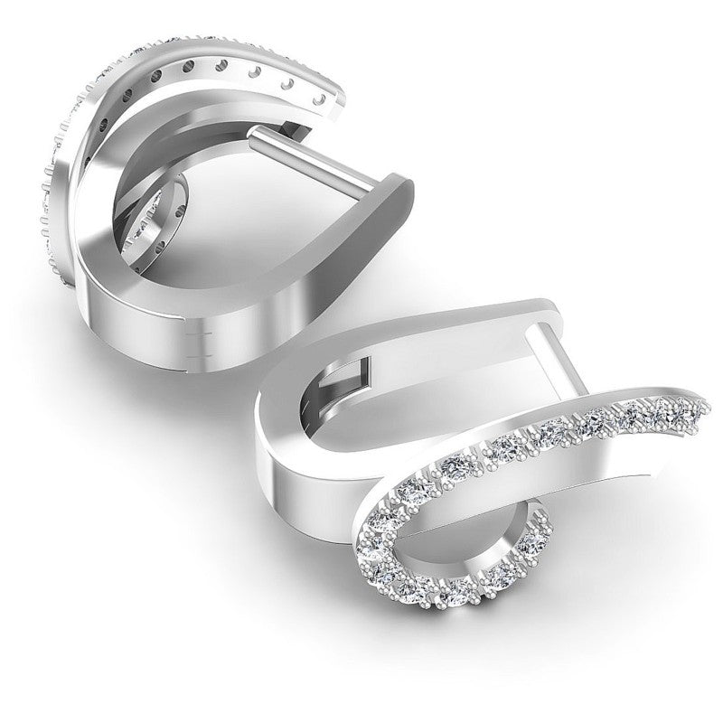 Round Diamonds 0.50CT Earring in 14KT Yellow Gold