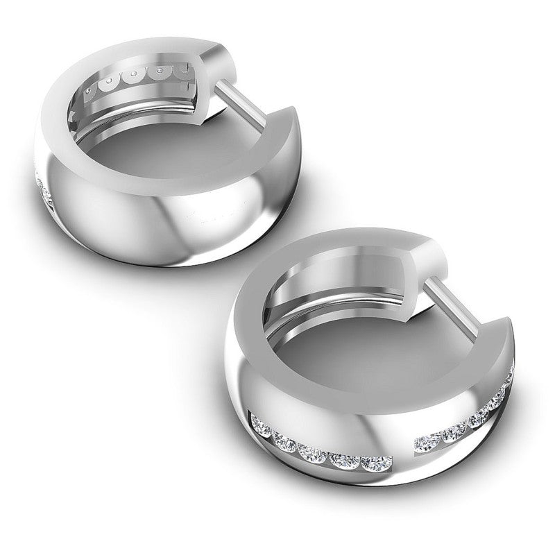Round Diamonds 0.50CT Earring in 14KT Yellow Gold