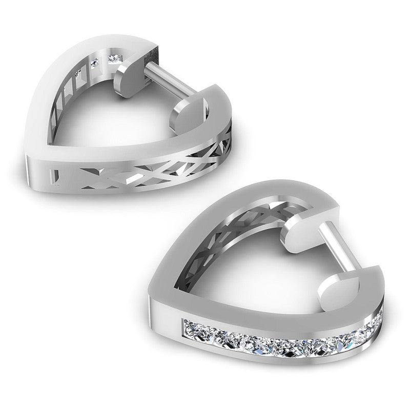 Princess Diamonds 1.00CT Earring in 14KT Yellow Gold