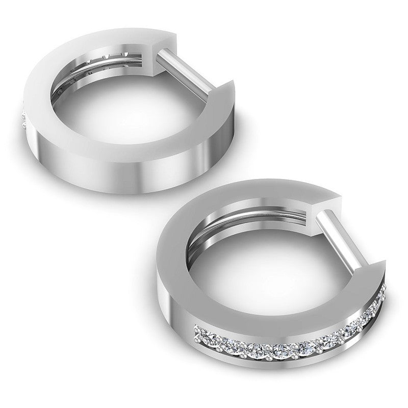 Round Diamonds 0.20CT Earring in 14KT Yellow Gold