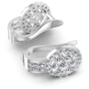 Princess and Round Diamonds 1.20CT Earring in 14KT Yellow Gold