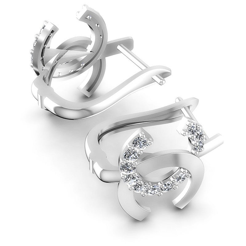 Round Diamonds 0.40CT Earring in 14KT Yellow Gold
