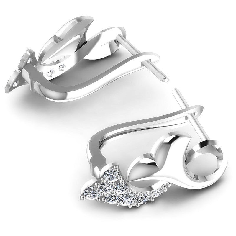 Round Diamonds 0.50CT Earring in 14KT Yellow Gold
