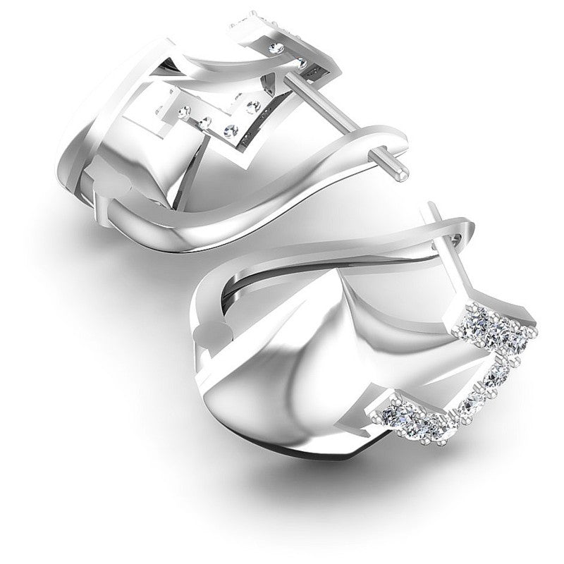 Round Diamonds 0.30CT Earring in 14KT Yellow Gold