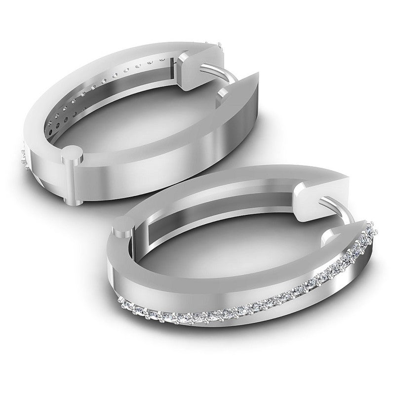 Round Diamonds 0.40CT Earring in 14KT Yellow Gold