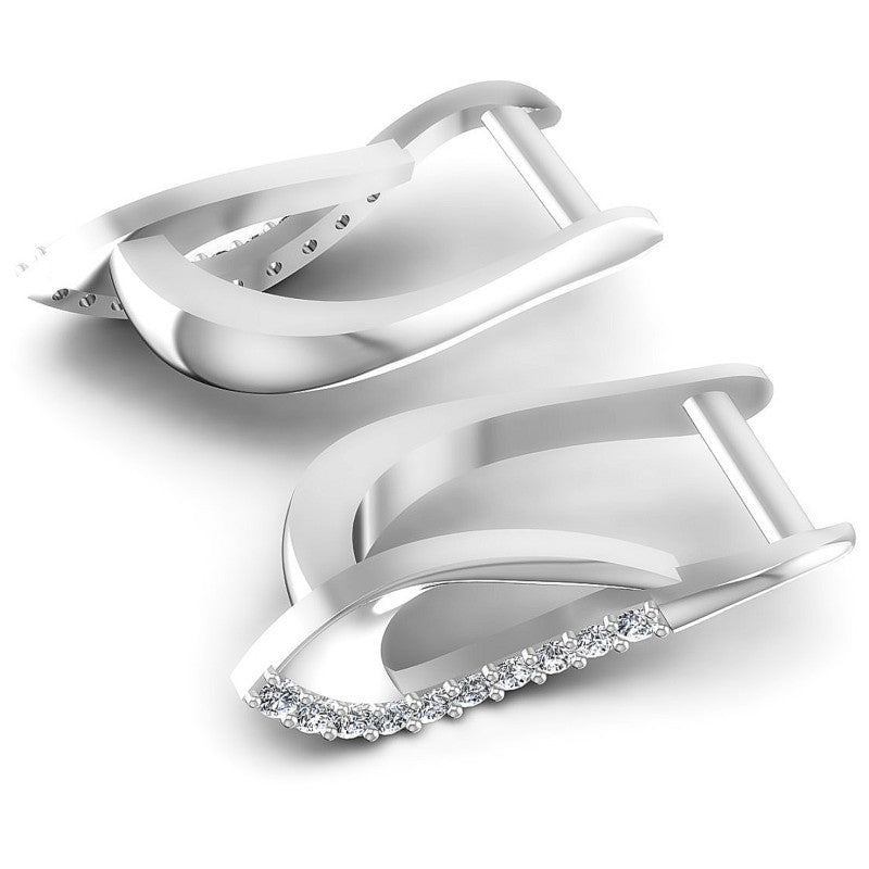 Round Diamonds 0.10CT Earring in 14KT Yellow Gold