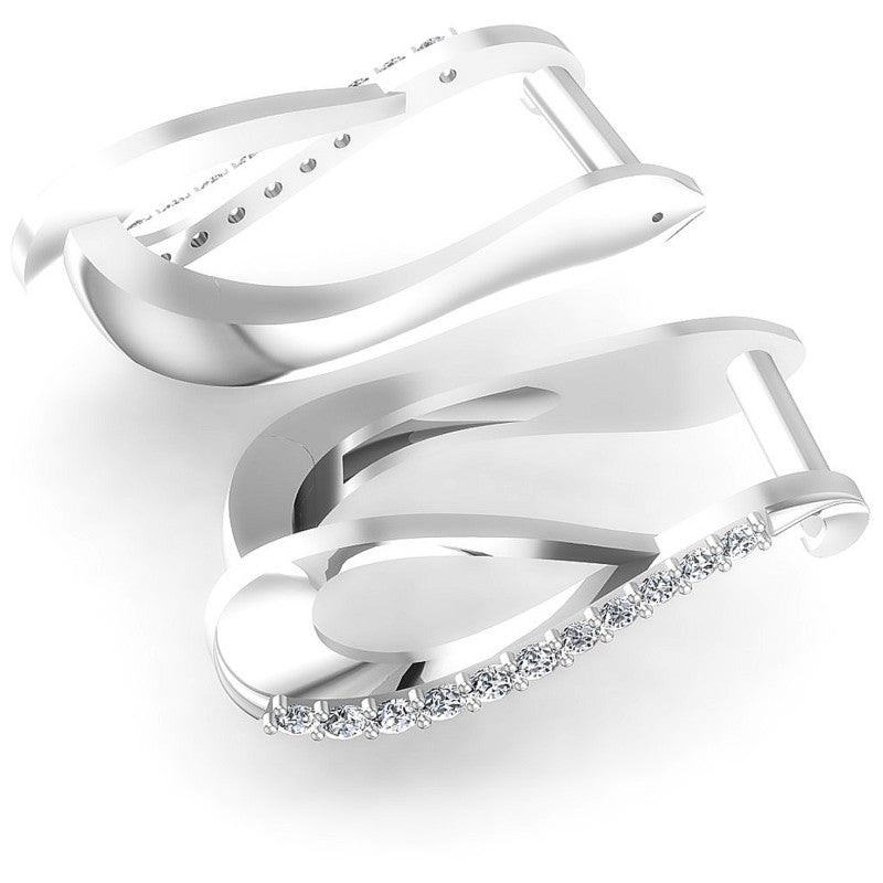 Round Diamonds 0.20CT Earring in 14KT Yellow Gold
