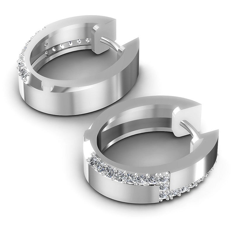 Round Diamonds 0.50CT Earring in 14KT Yellow Gold