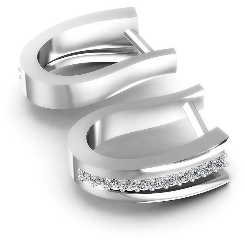 Round Diamonds 0.30CT Earring in 14KT Yellow Gold