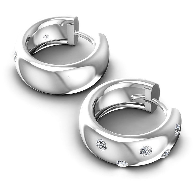 Round Diamonds 0.20CT Earring in 14KT Yellow Gold