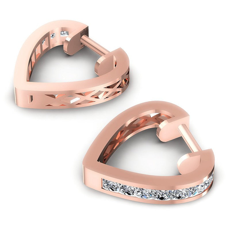 Princess Diamonds 1.00CT Earring in 18KT Yellow Gold