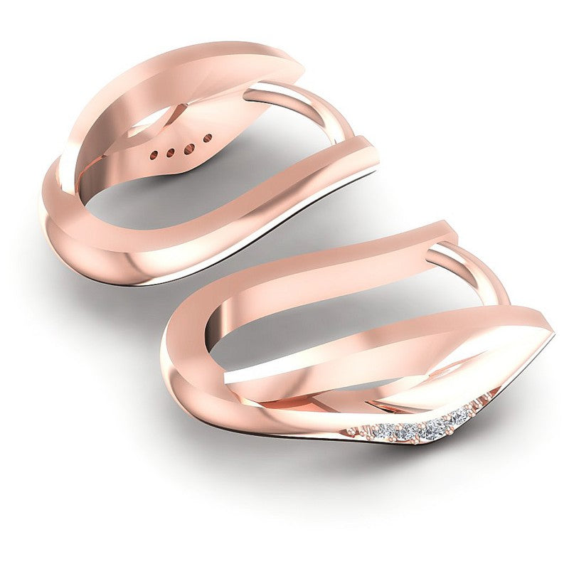 Round Diamonds 0.20CT Earring in 18KT Yellow Gold