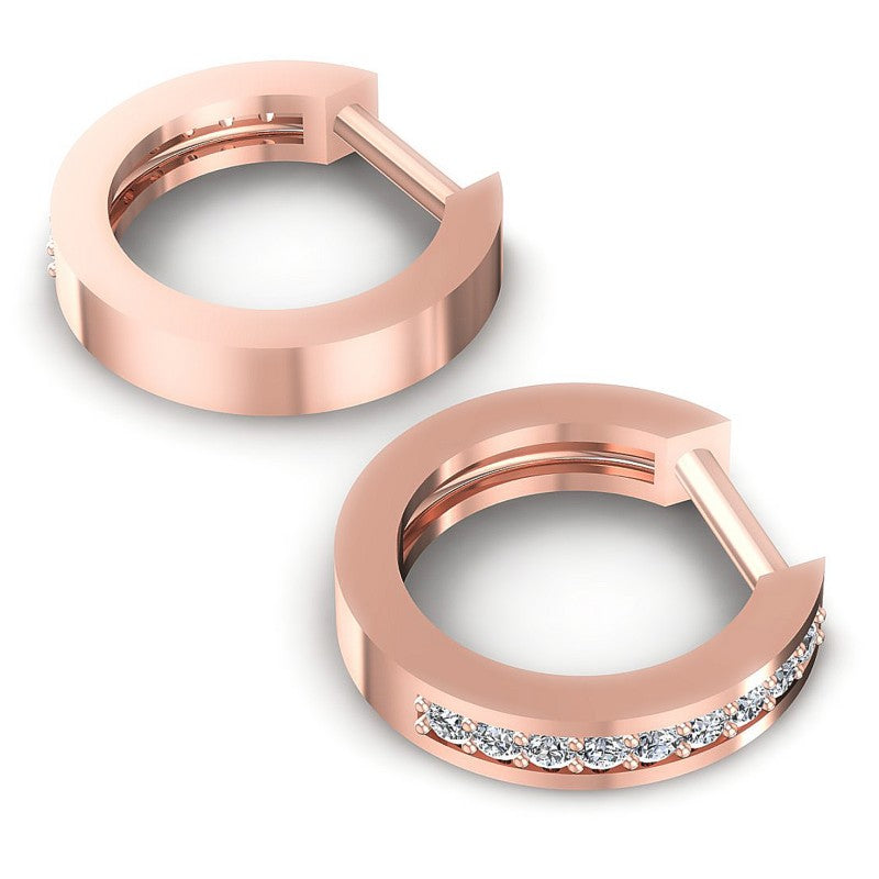 Round Diamonds 0.20CT Earring in 18KT Yellow Gold
