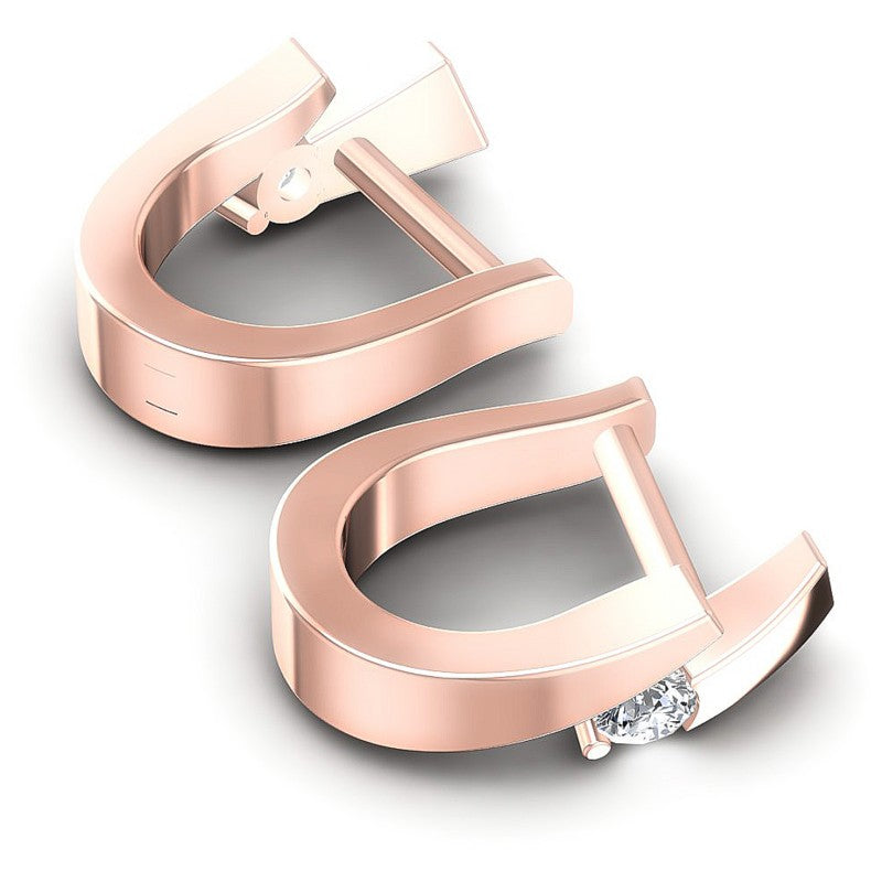 Round Diamonds 0.20CT Earring in 18KT Yellow Gold