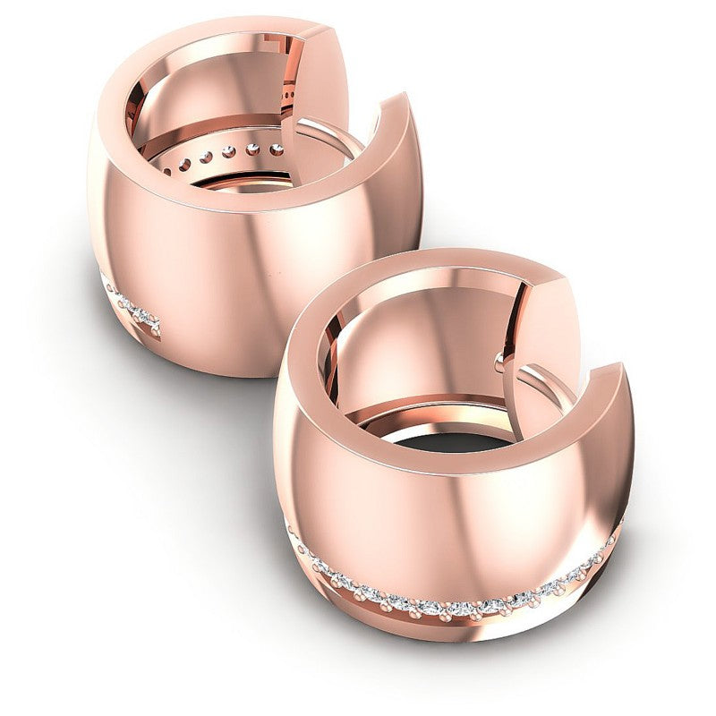 Round Diamonds 0.30CT Earring in 18KT Yellow Gold