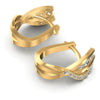 Round Diamonds 0.60CT Earring in 14KT Yellow Gold
