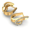 Round Diamonds 0.50CT Earring in 14KT Yellow Gold