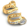 Round Diamonds 1.40CT Earring in 14KT Yellow Gold