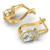Round Diamonds 0.55CT Earring in 14KT Yellow Gold