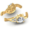 Round Diamonds 0.50CT Earring in 14KT Yellow Gold