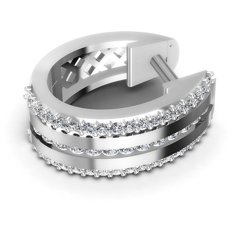 Round Diamonds 0.70CT Earring in 14KT Rose Gold