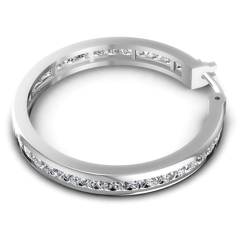 Princess Diamonds 7.10CT Earring in 14KT Rose Gold