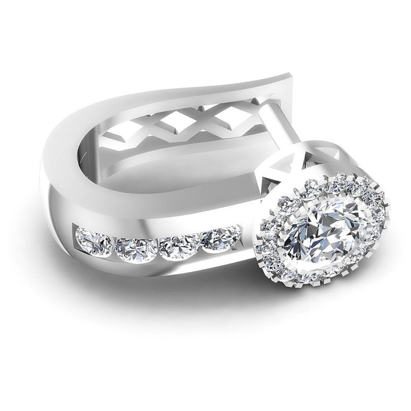 Round Diamonds 1.40CT Earring in 14KT Rose Gold