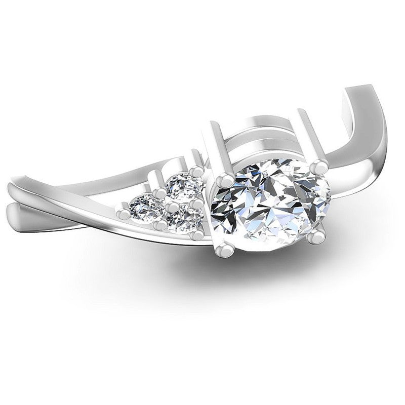 Round Diamonds 0.50CT Earring in 14KT Rose Gold