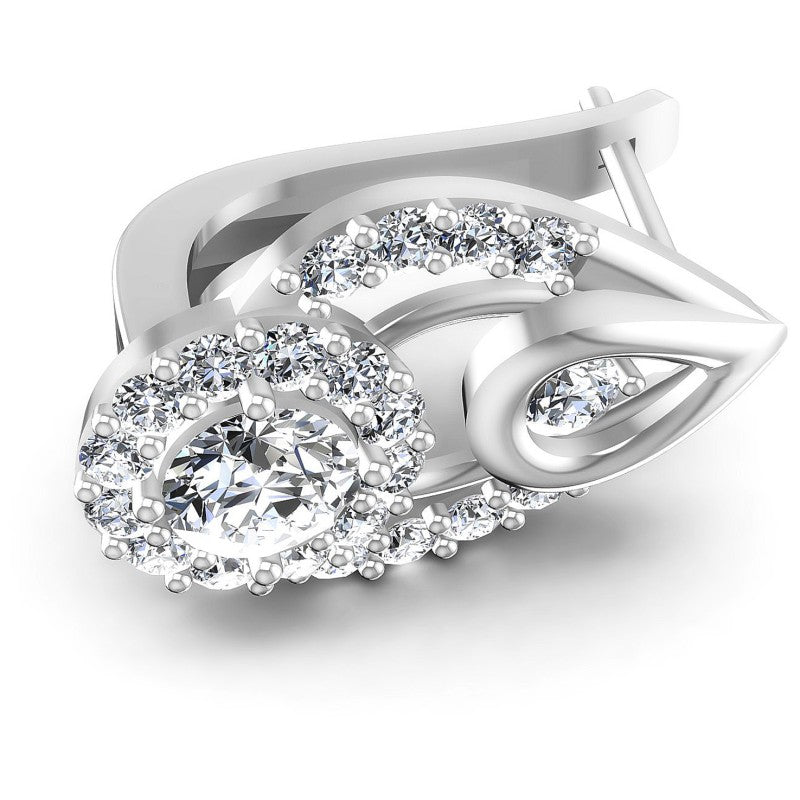 Round Diamonds 1.60CT Earring in 14KT Rose Gold