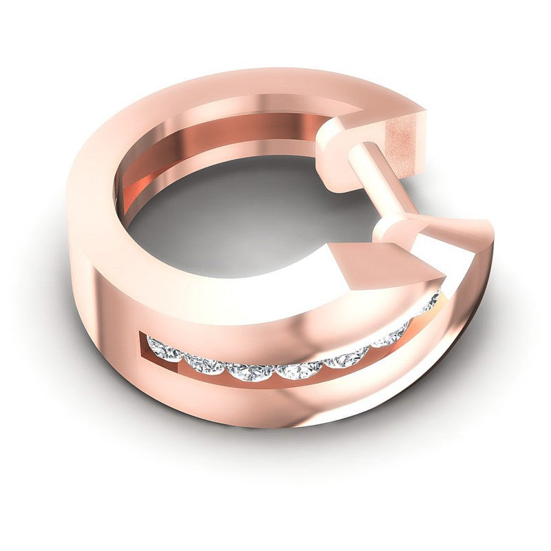 Round Diamonds 0.30CT Earring in 18KT Rose Gold