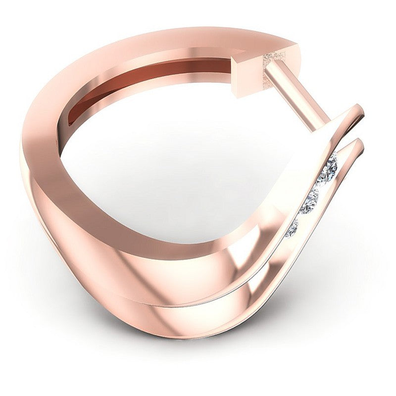 Round Diamonds 0.30CT Earring in 18KT Rose Gold