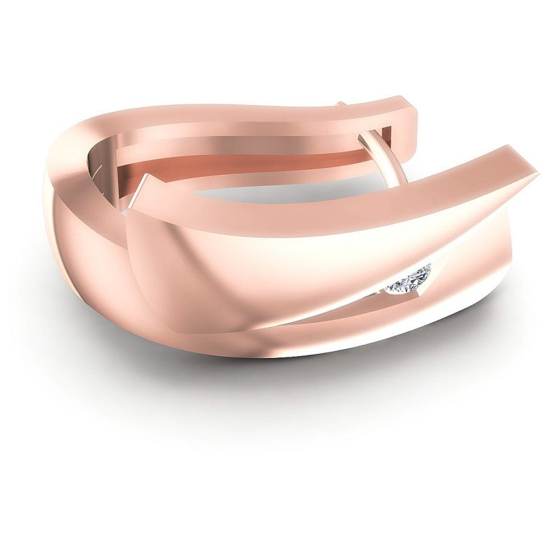 Round Diamonds 0.10CT Earring in 18KT Rose Gold