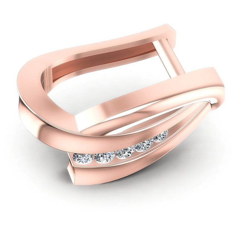 Round Diamonds 0.30CT Earring in 18KT Rose Gold