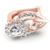 Round Diamonds 1.60CT Earring in 18KT Rose Gold