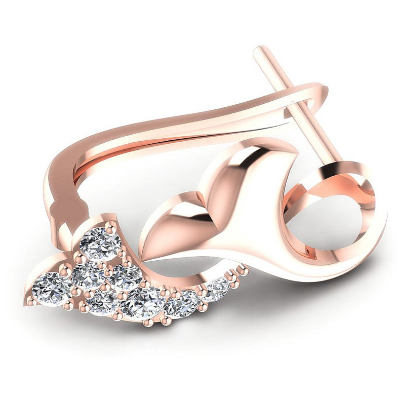 Round Diamonds 0.50CT Earring in 18KT Rose Gold