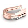 Round Diamonds 0.10CT Earring in 18KT Rose Gold