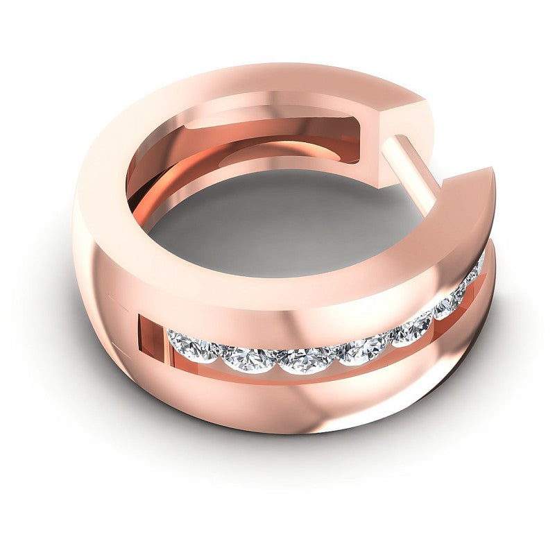 Round Diamonds 0.60CT Earring in 18KT Rose Gold