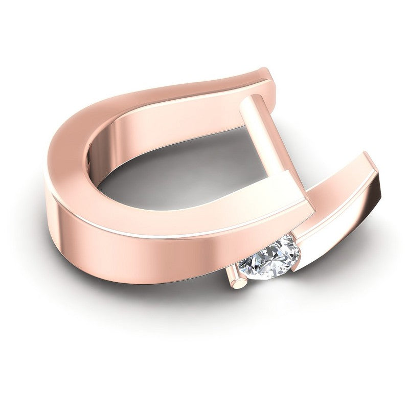 Round Diamonds 0.20CT Earring in 18KT Rose Gold