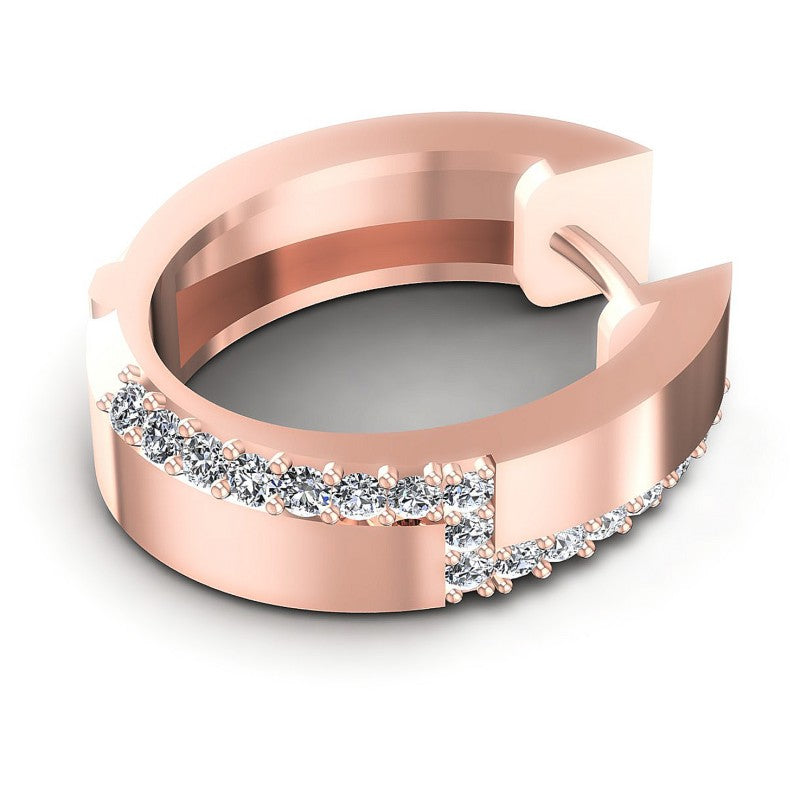 Round Diamonds 0.50CT Earring in 18KT Rose Gold