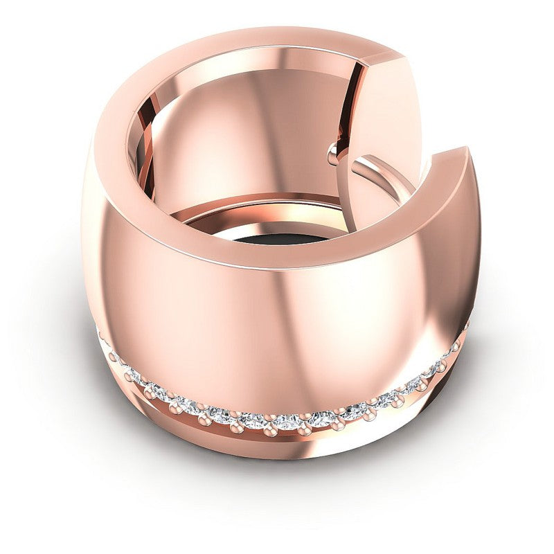 Round Diamonds 0.30CT Earring in 18KT Rose Gold