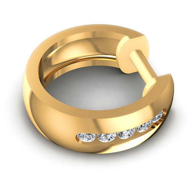 Round Diamonds 0.20CT Earring in 14KT Rose Gold