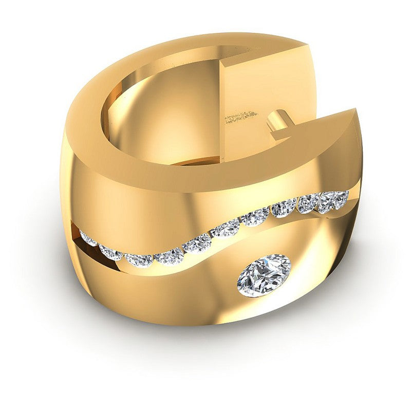 Round Diamonds 0.50CT Earring in 14KT Rose Gold
