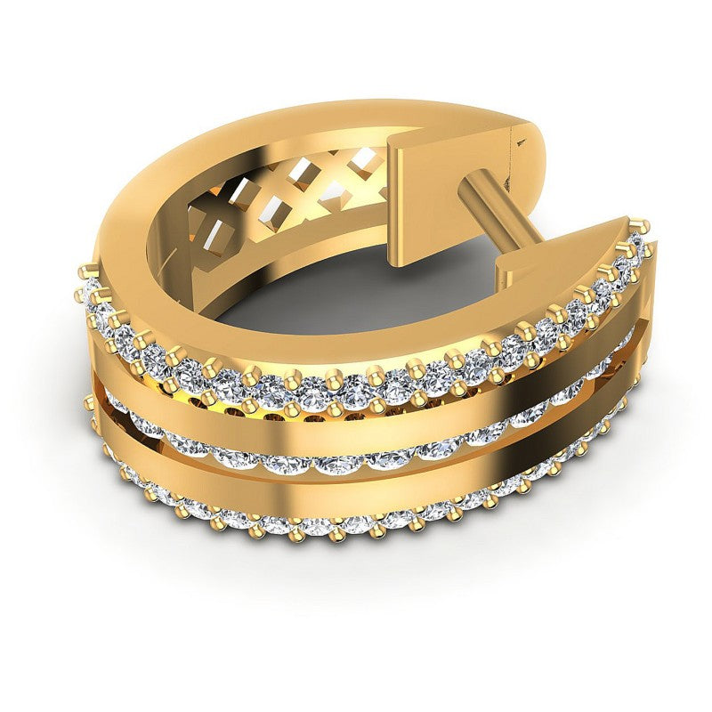 Round Diamonds 0.70CT Earring in 14KT Rose Gold